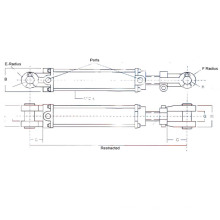 Cylindre hydraulique en acier inoxydable